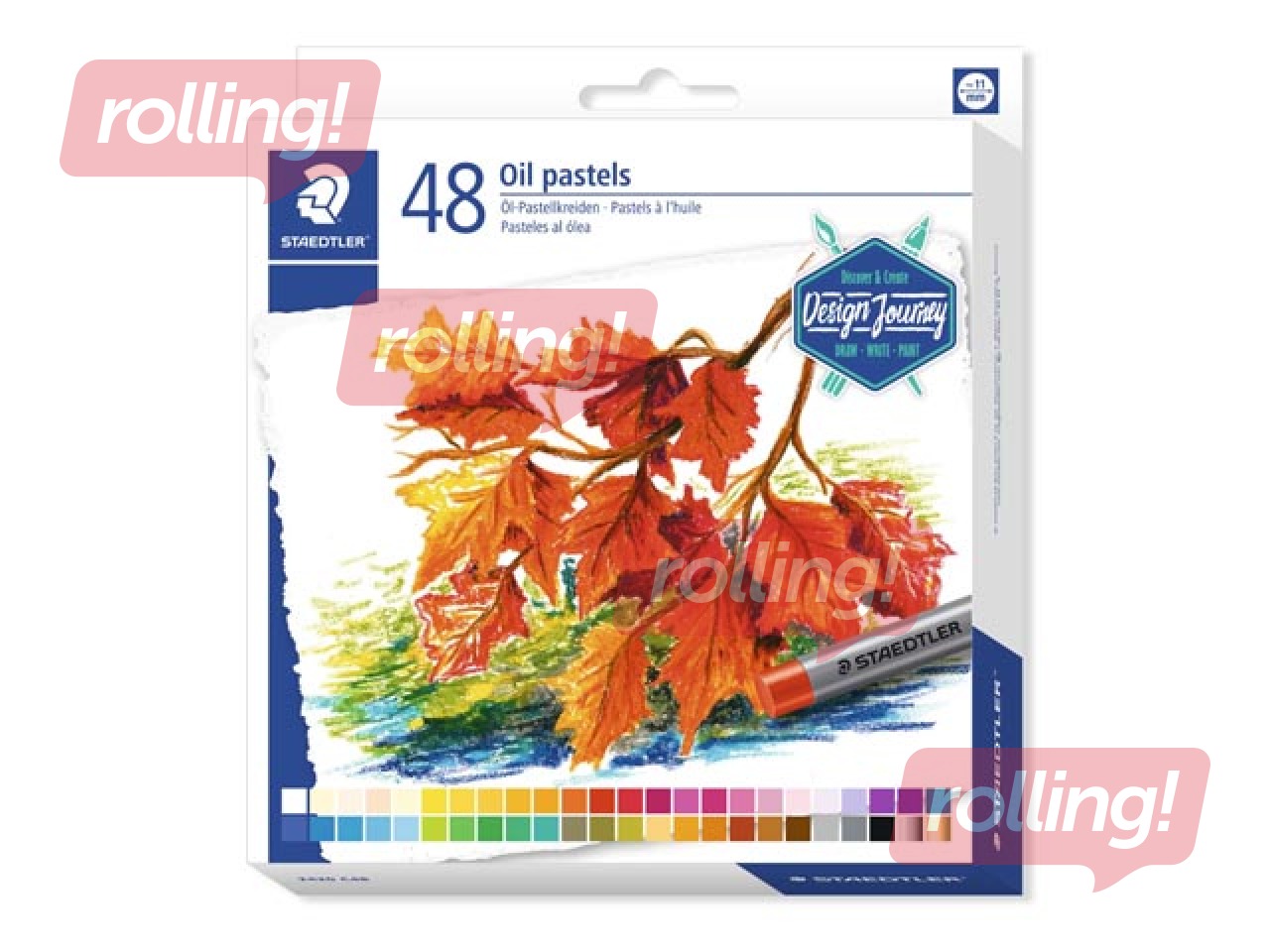 Eļļas krītiņi Oil Pastels Staedtler 2420, 48 krāsas