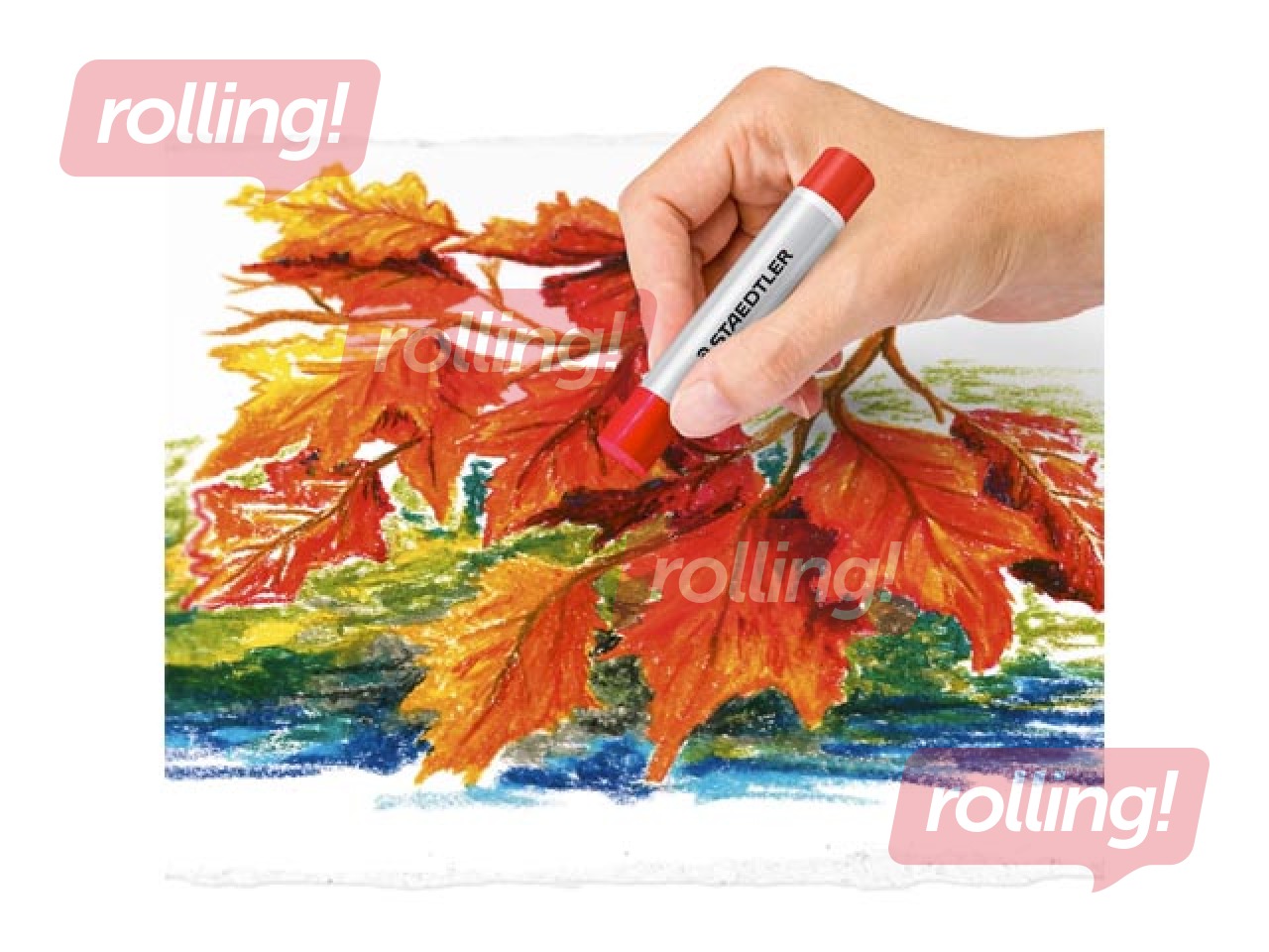 Eļļas krītiņi Oil Pastels Staedtler 2420, 48 krāsas