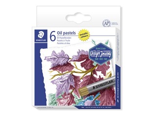 Масляные мелки Oil Pastels Staedtler 2420M, 6 шт металлического цвета