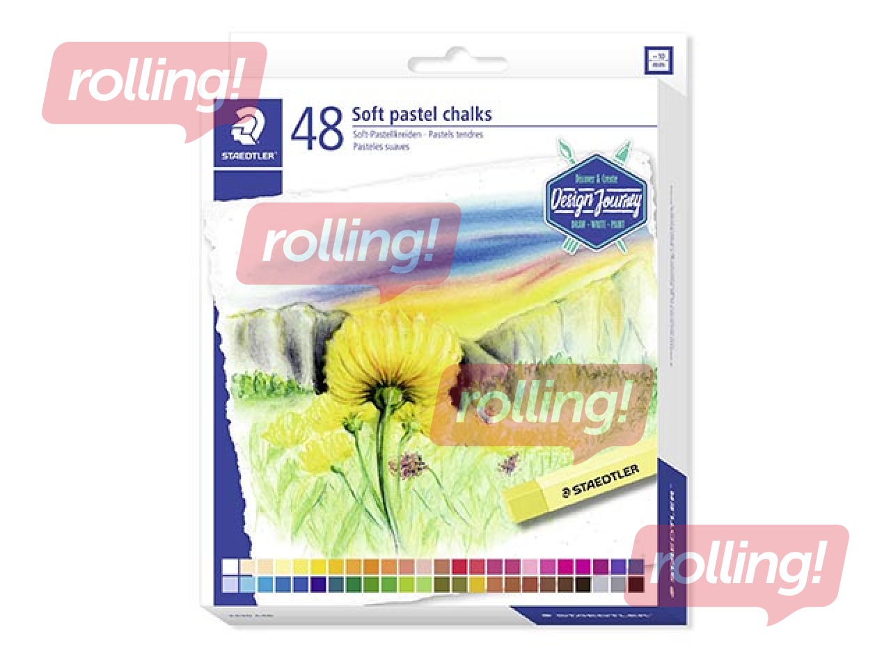 Pastel soft chalks Staedtler 2430, 48 colours