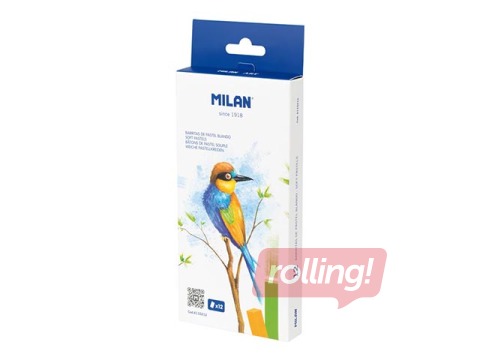 Пастельные мелки Мilan Art, 12 цвета