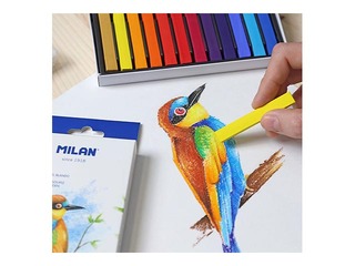 Пастельные мелки Мilan Art, 12 цвета