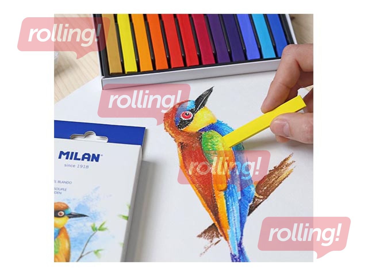 Пастельные мелки Мilan Art, 12 цвета