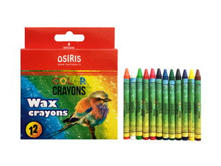 Wax crayons Osiris, 12 colours