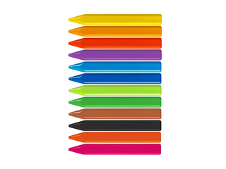 Wax crayons Milan MAXI Plastipastel, triangular, 12 colours