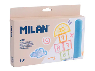 Цветные мелки Milan, разные цвета, 8шт.