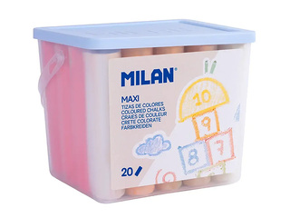 Coloured chalks Milan, assorted colours, 20 pcs.