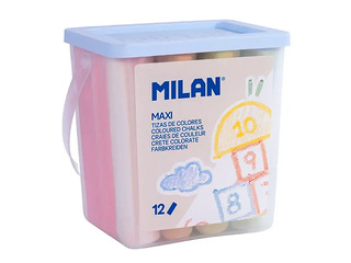 Värvilised kriidid Milan, erinevad värvid, 12tk