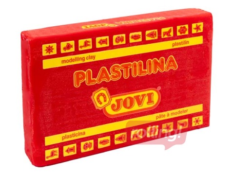 Plasticine Jovi, 350g, red color