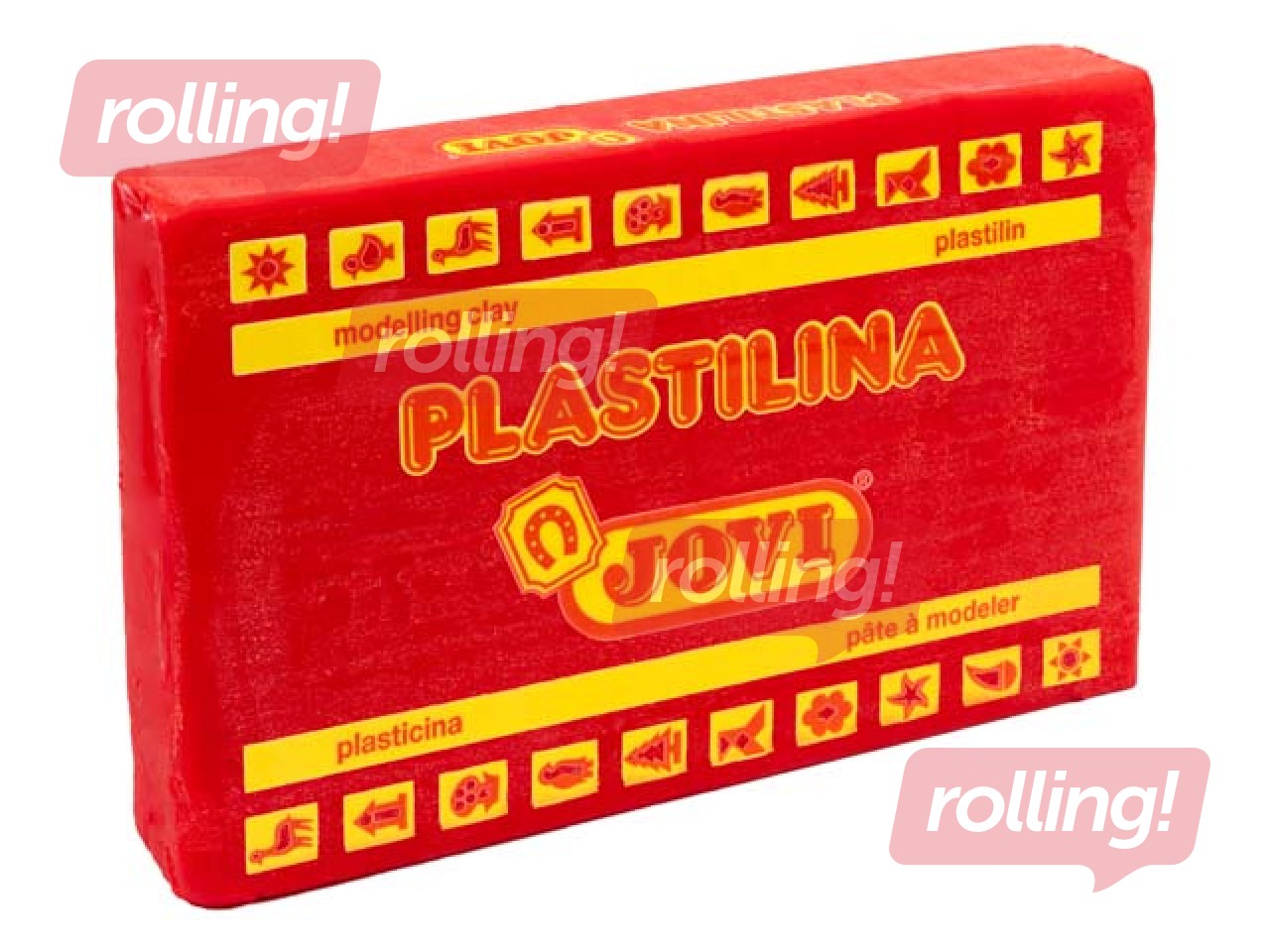 Plasticine Jovi, 350g, red color