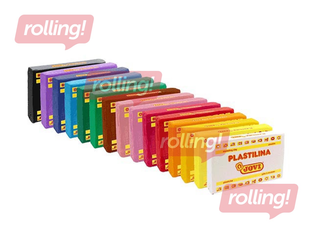 Plasticine Jovi, 350g, red color