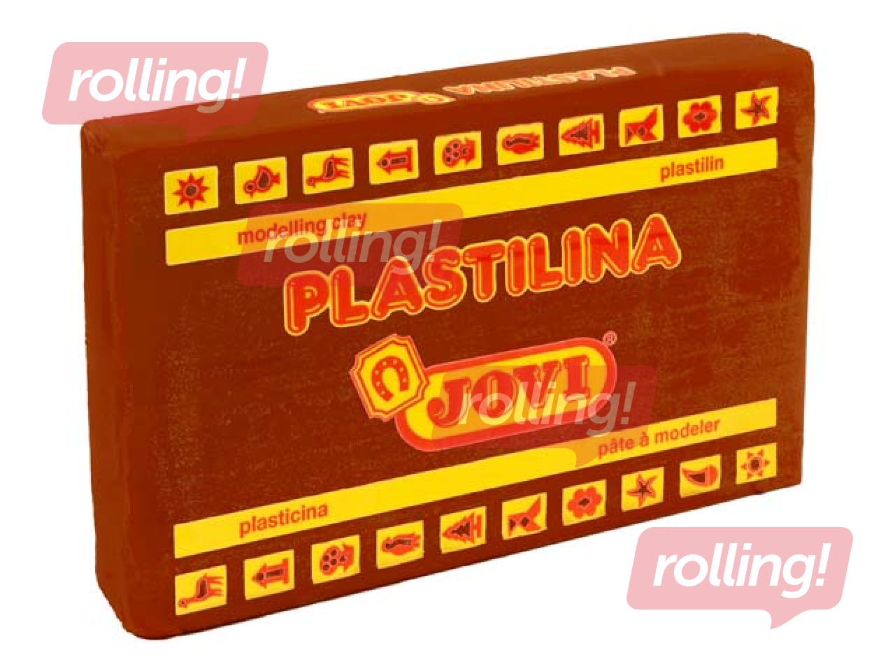 Plastilīns Jovi, 350g, brūna krāsa