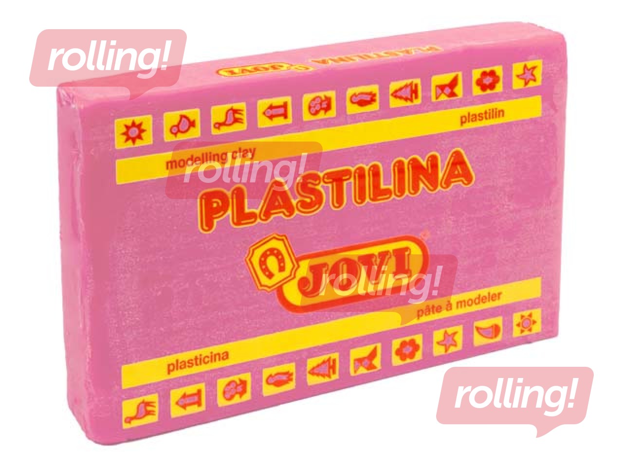 Plastilīns Jovi, 350g, rozā krāsa