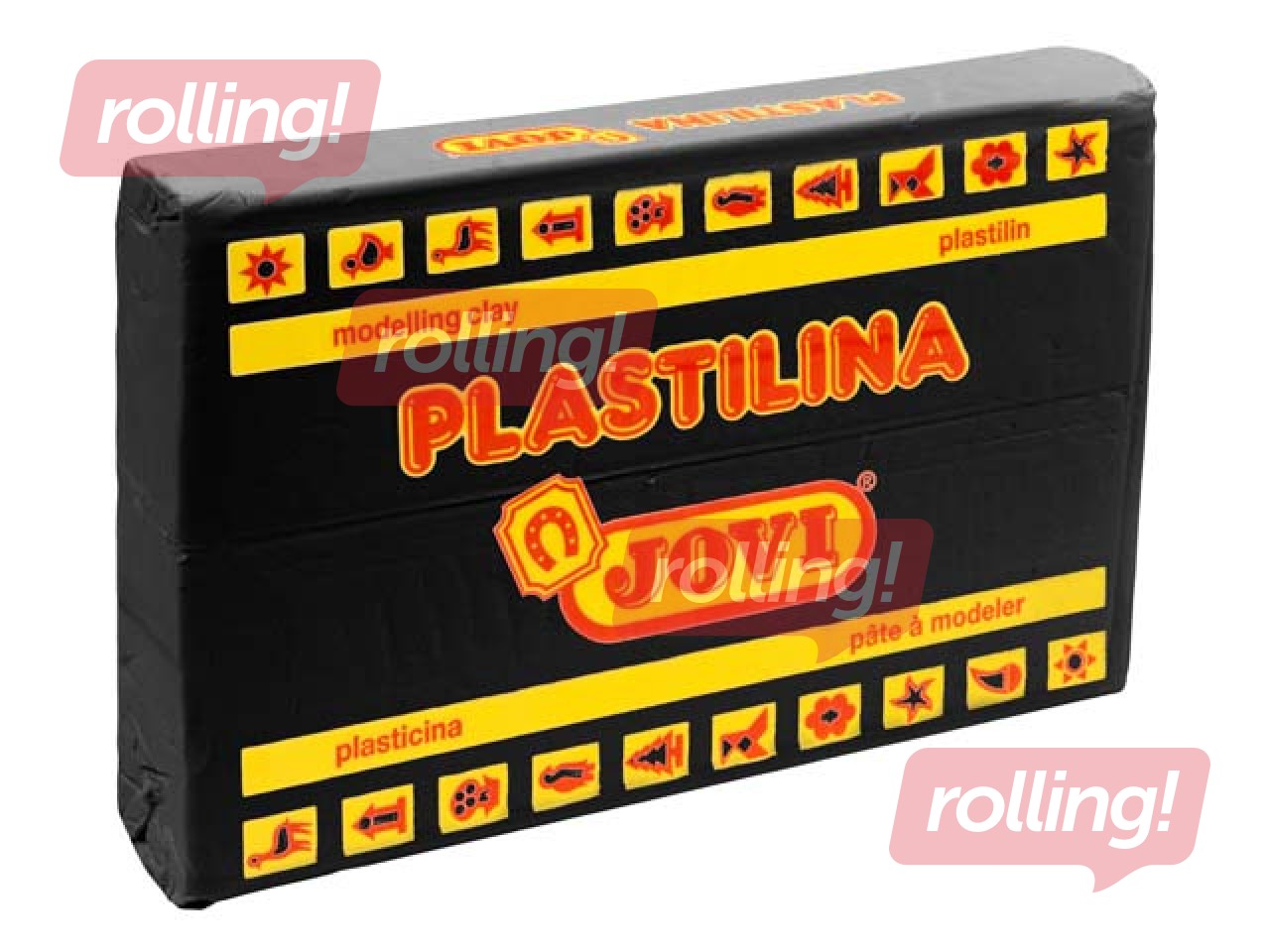Plastilīns Jovi, 350g, melna krāsa
