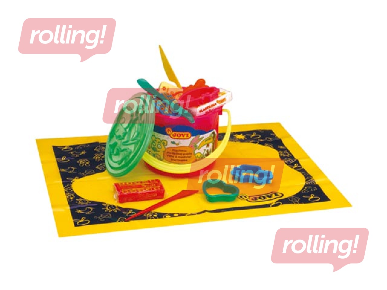 Plastilīna un formiņu komplekts Jovi, spainītī