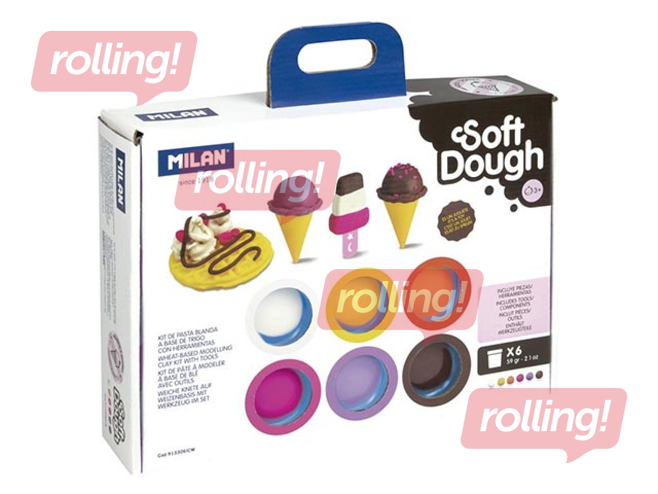 Plastilīna - modelēšanas masas komplekts Milan, 