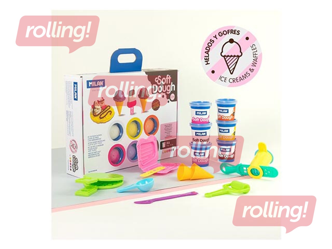 Soft Dough with tools Milan ''Ice creams & Waffles''