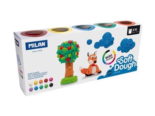 Plastilīna - modelēšanas masas komplekts Milan, 10 krāsas