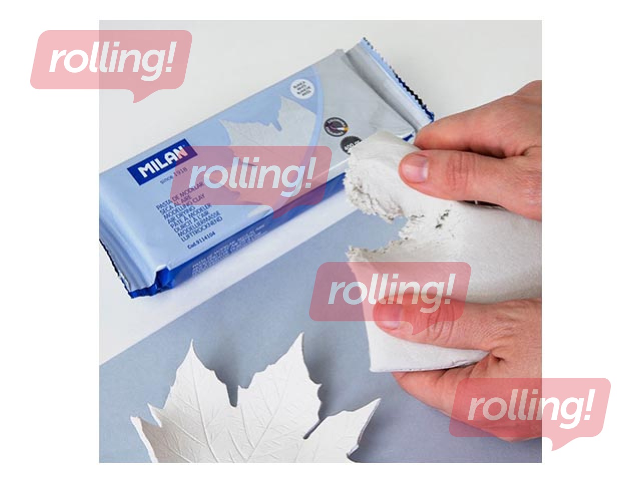 Veidošanas māls Milan, balts, 400g