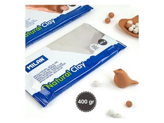Veidošanas māls Milan, dabīgi balts, 400g