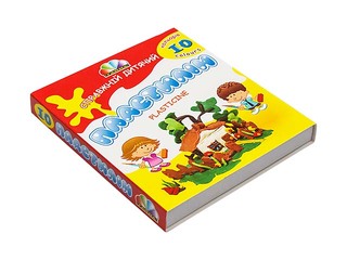 Plasticine Gamma with modelling tool, 10 colors