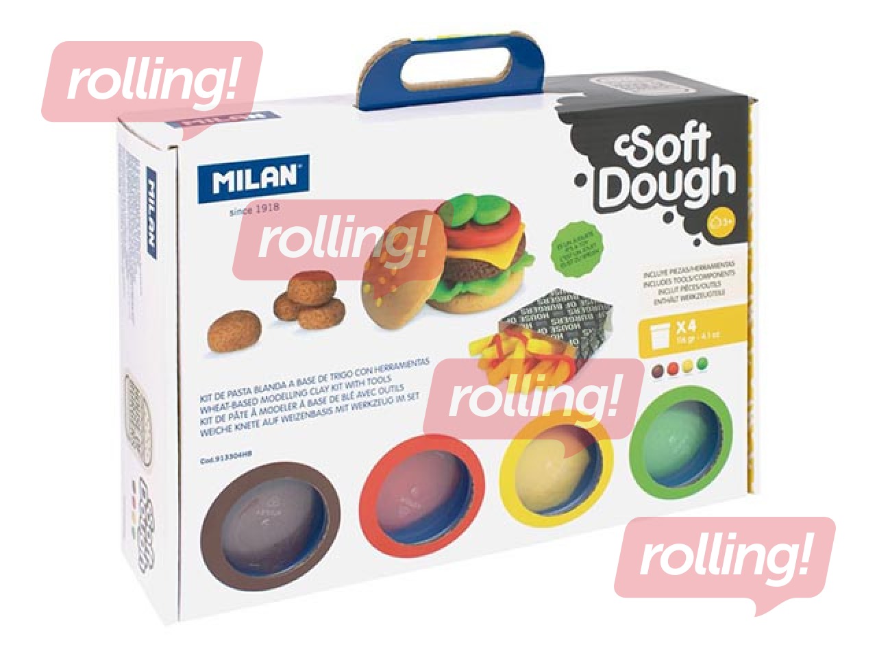 Plastilīna - modelēšanas masas komplekts Milan, 