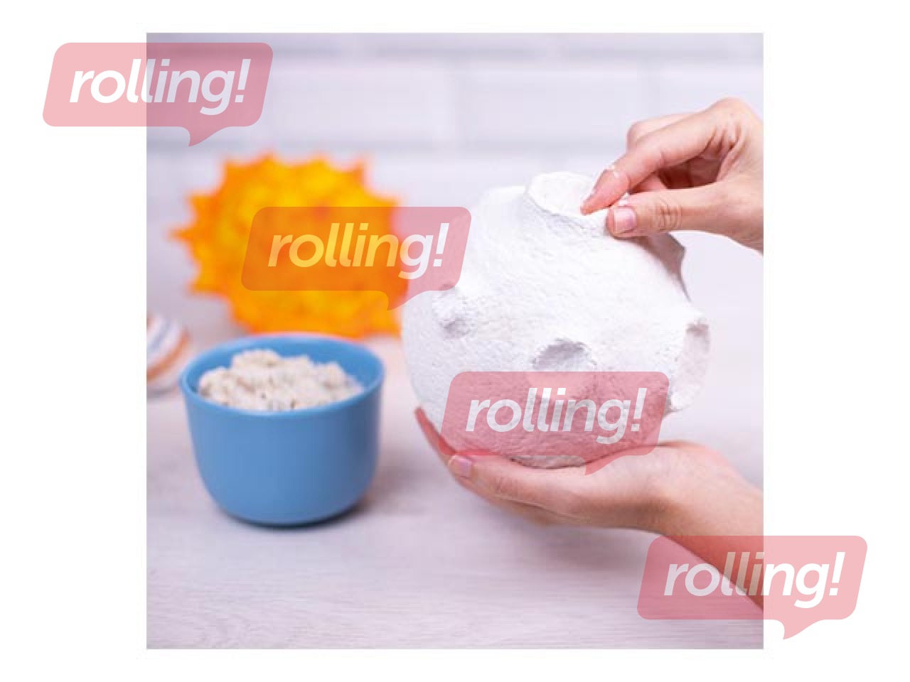 Papier-mâché powder, white, 200 g