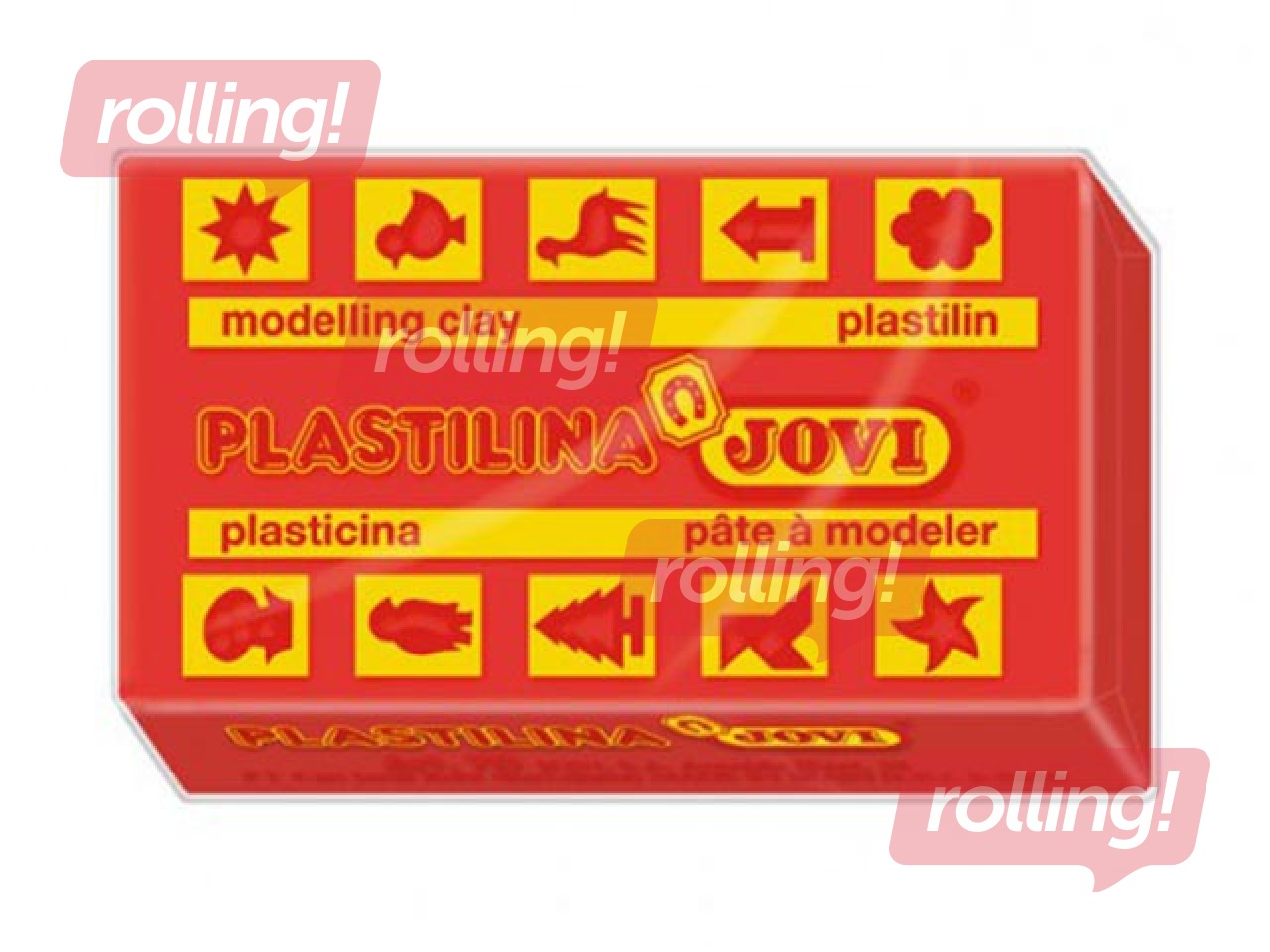 Plastilīns Jovi, 50g, sarkana krāsa
