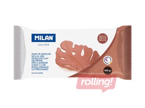 Õhuga kuivav modelleerimissavi Milan, terrakota, 400 g