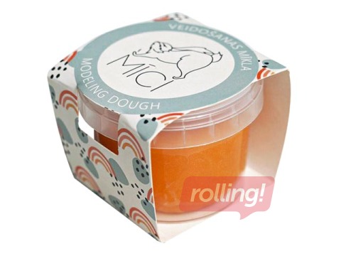 Plastilīns - modelēšanas masa Mīci, 120g, oranža krāsa