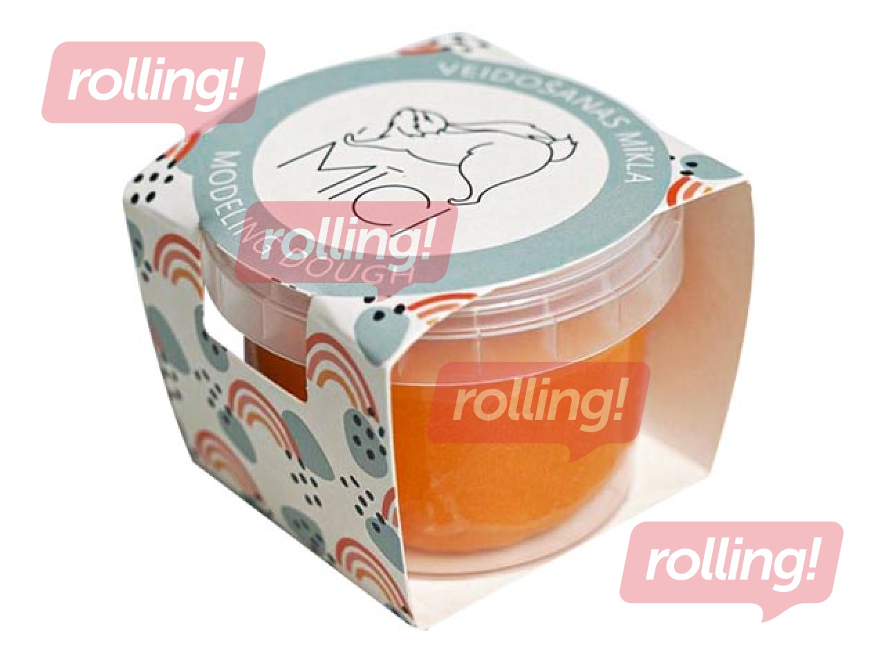 Plastilīns - modelēšanas masa Mīci, 120g, oranža krāsa