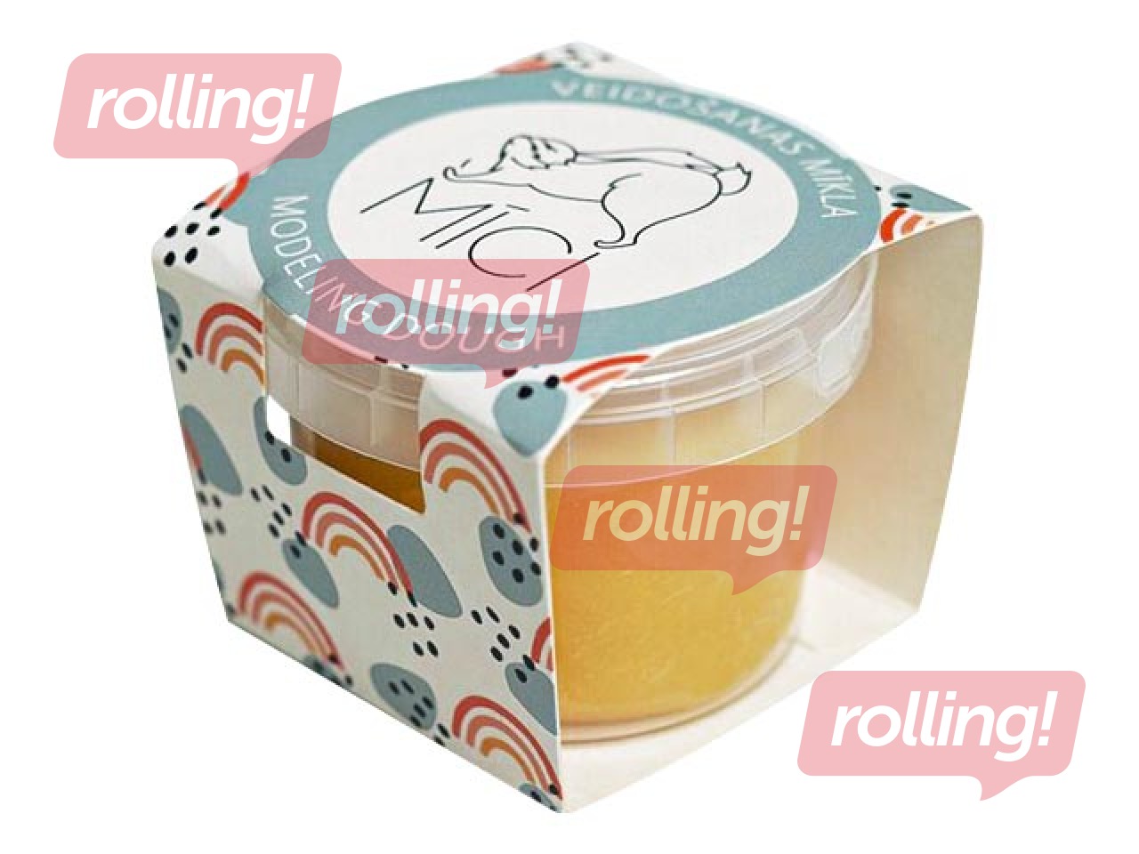 Plastilīns - modelēšanas masa Mīci, 120g, dzeltena krāsa