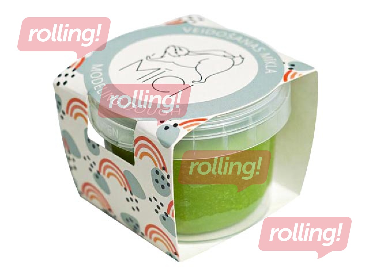 Plastilīns - modelēšanas masa Mīci, 120g, zaļa krāsa