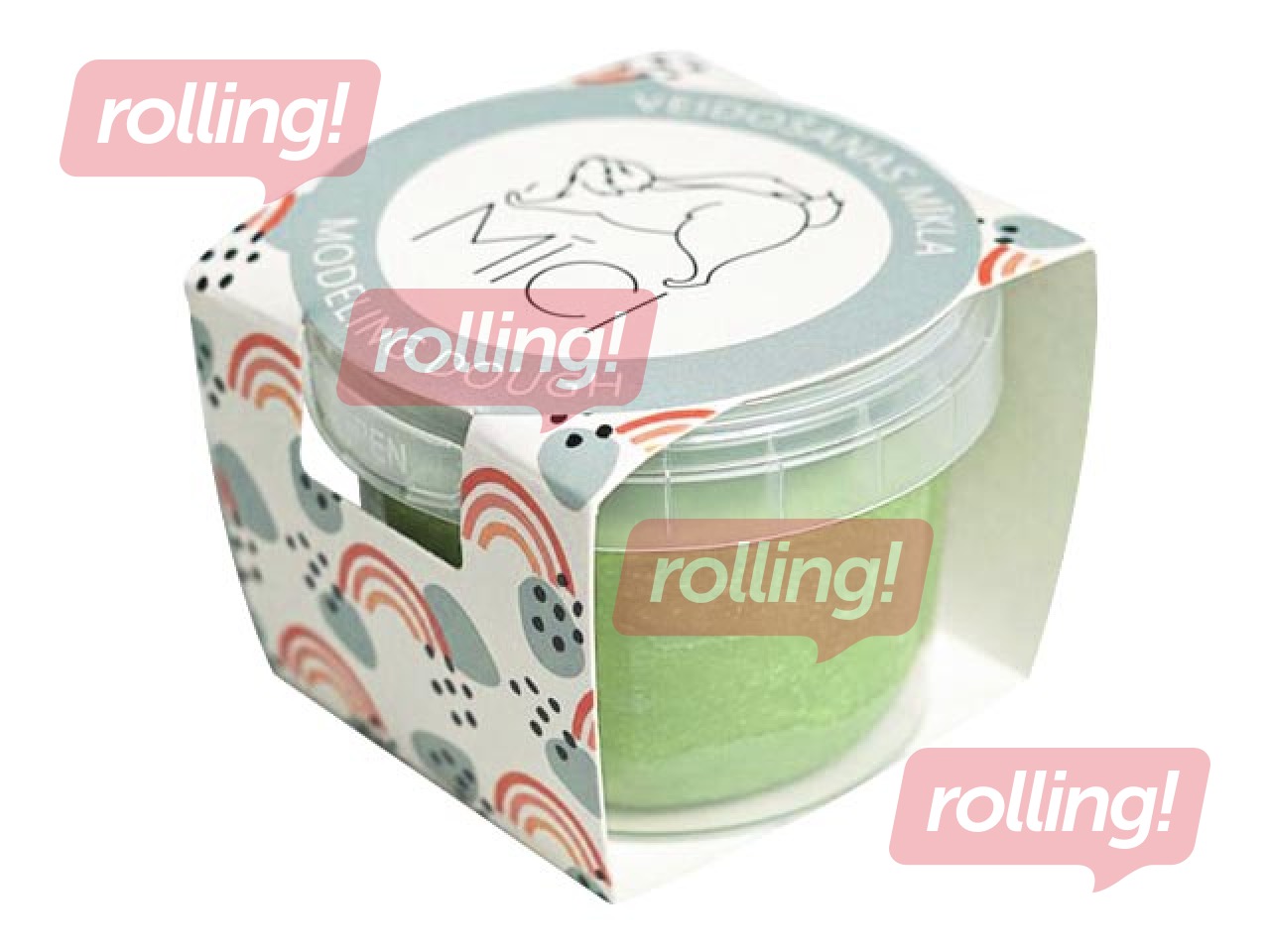 Play dough Mīci 120g, light green color