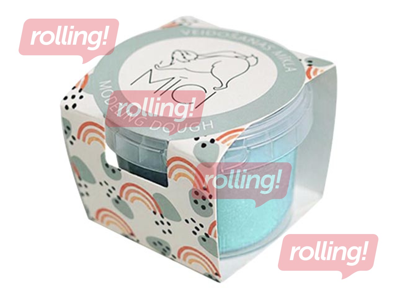 Plastilīns - modelēšanas masa Mīci, 120g, pasteļzila krāsa