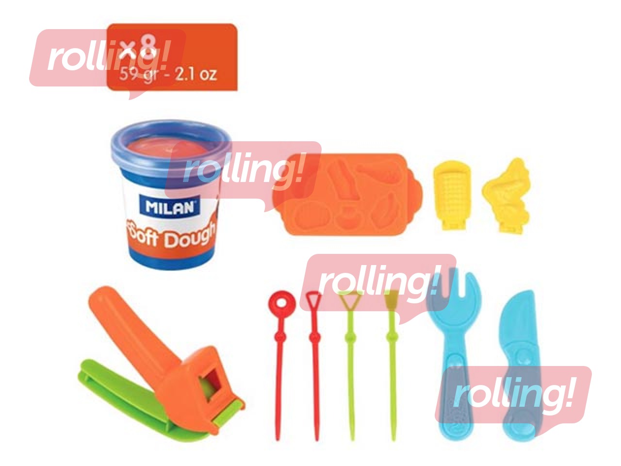 Plastilīna - modelēšanas masas komplekts Milan Barbecue