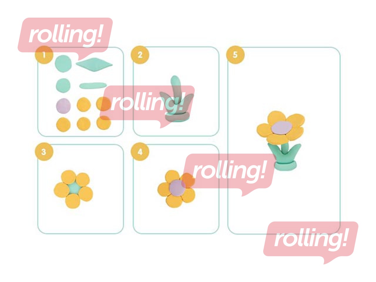 Plastilīns Milan, 6 pasteļkrāsas