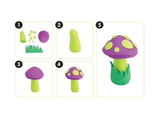 Modelling clay sticks Milan, 6 neon colours