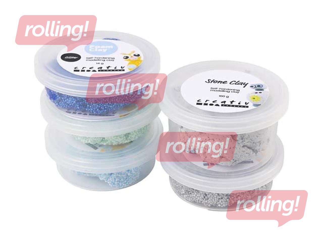 Veidošanas māla-akmens maisījums, zils, zaļš