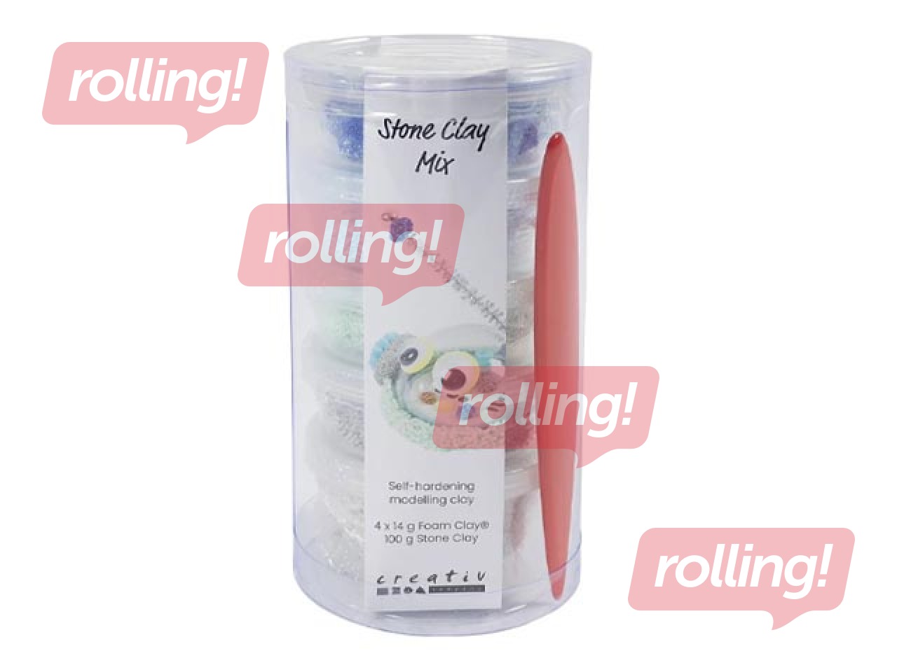 Vormimissavi ja kivisavi segu, sinine, roheline