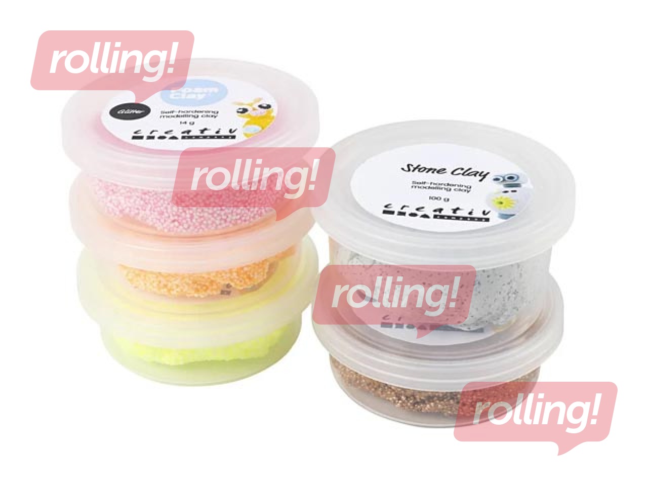 Veidošanas māla-akmens maisījums, sarkans, oranžs