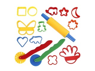 Modelling tool set, assorted colours, 15 pcs.