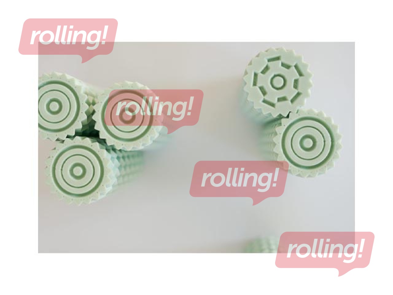 Рельефный валик для волн Mīci, пастельно-голубой