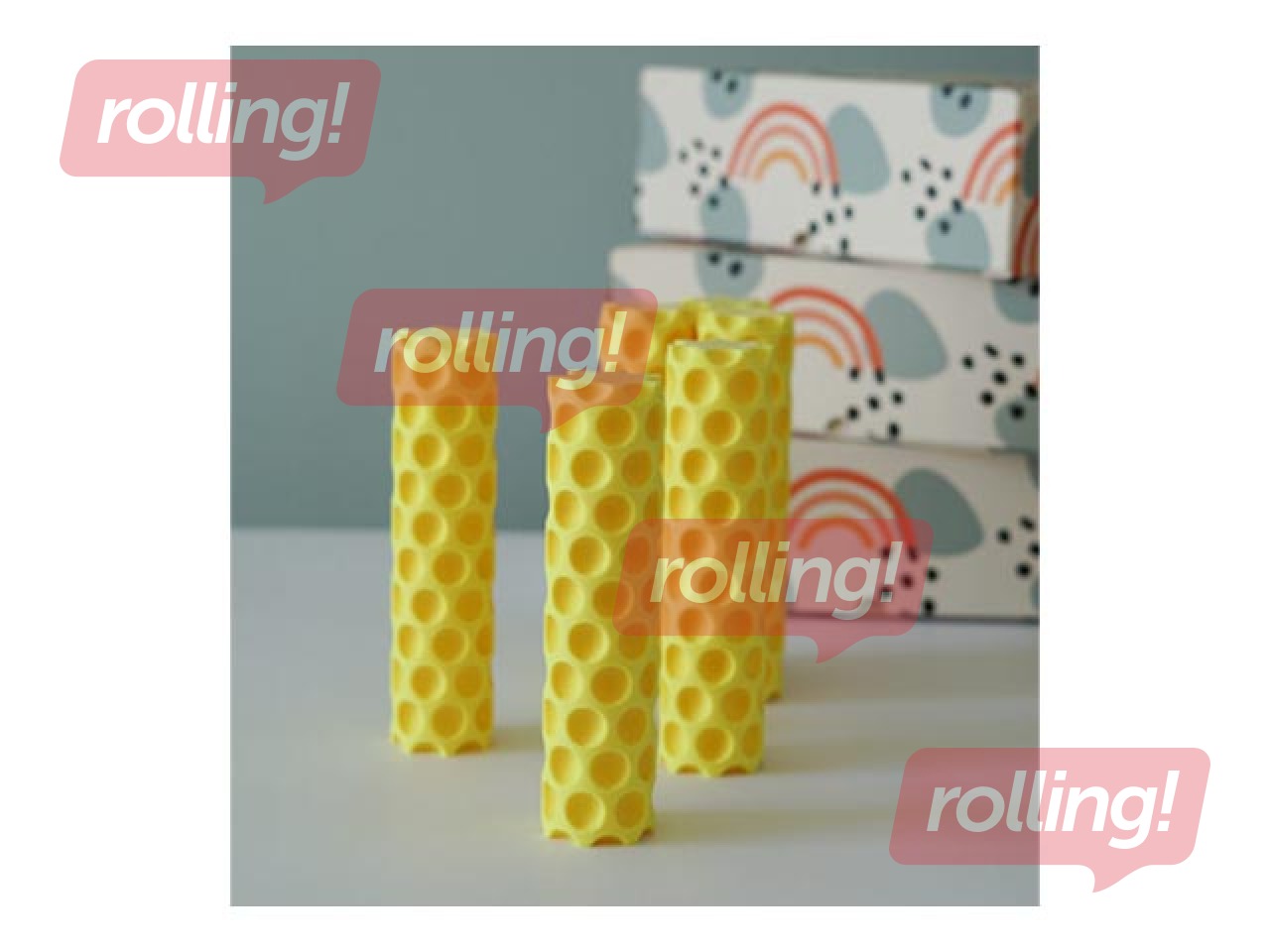 Rullītis punktiņu reljefa veidošanai Mīci, dzeltens