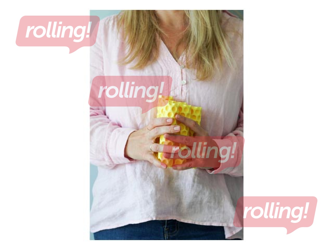 Rullītis punktiņu reljefa veidošanai Mīci, dzeltens