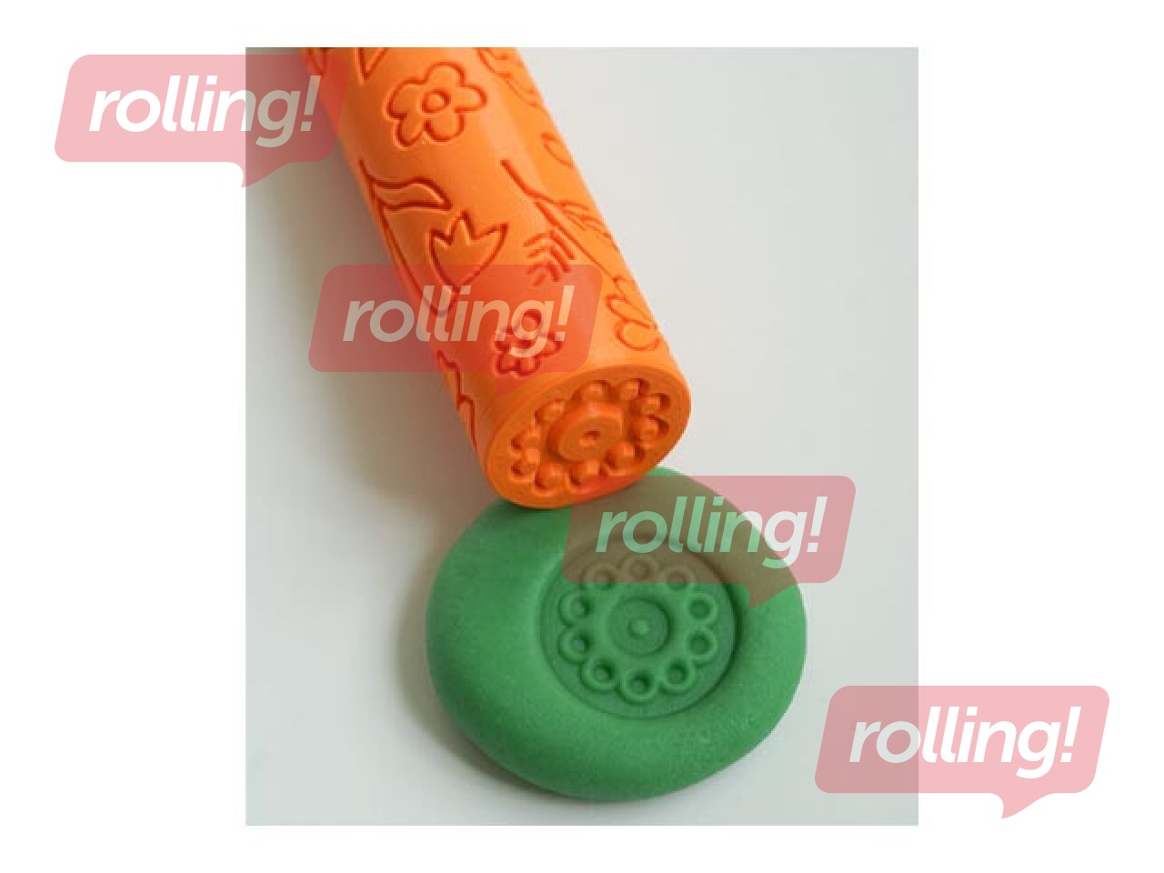 Rullītis pļavas puķu reljefa veidošanai Mīci, oranžs