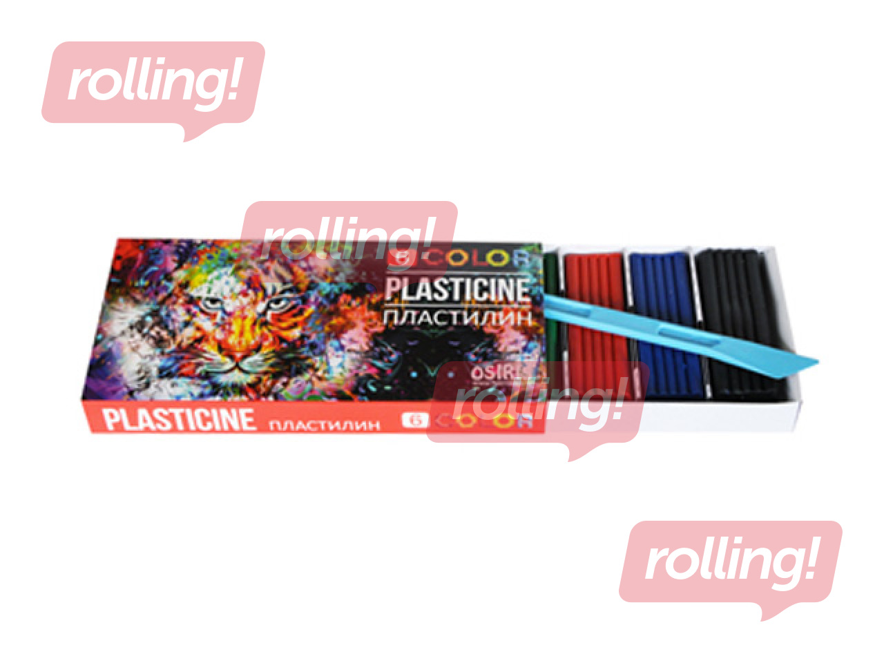 Plastilīns Osiris ar nazīti, 6 krāsas