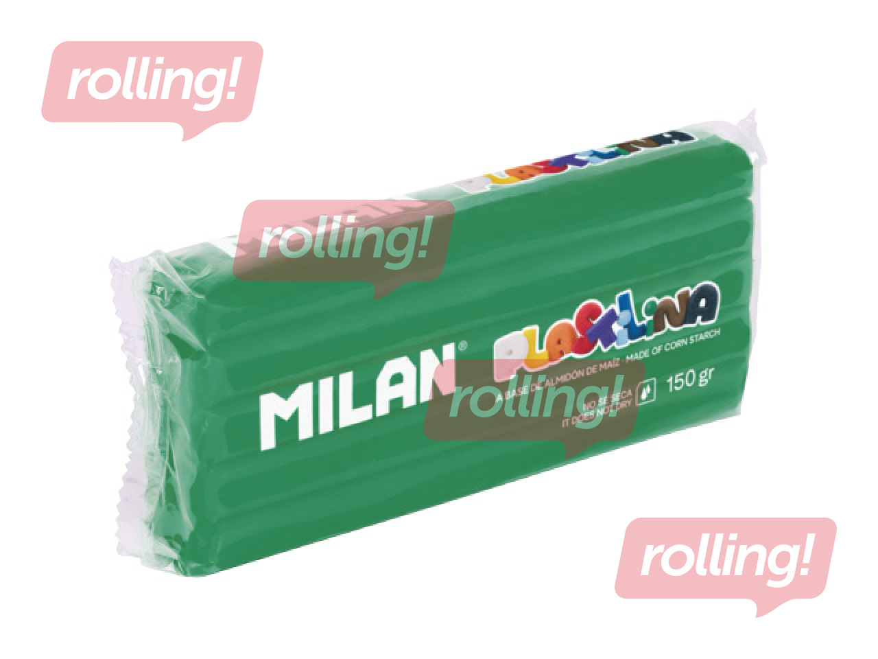 Plastilīns Milan, 150g, zaļš