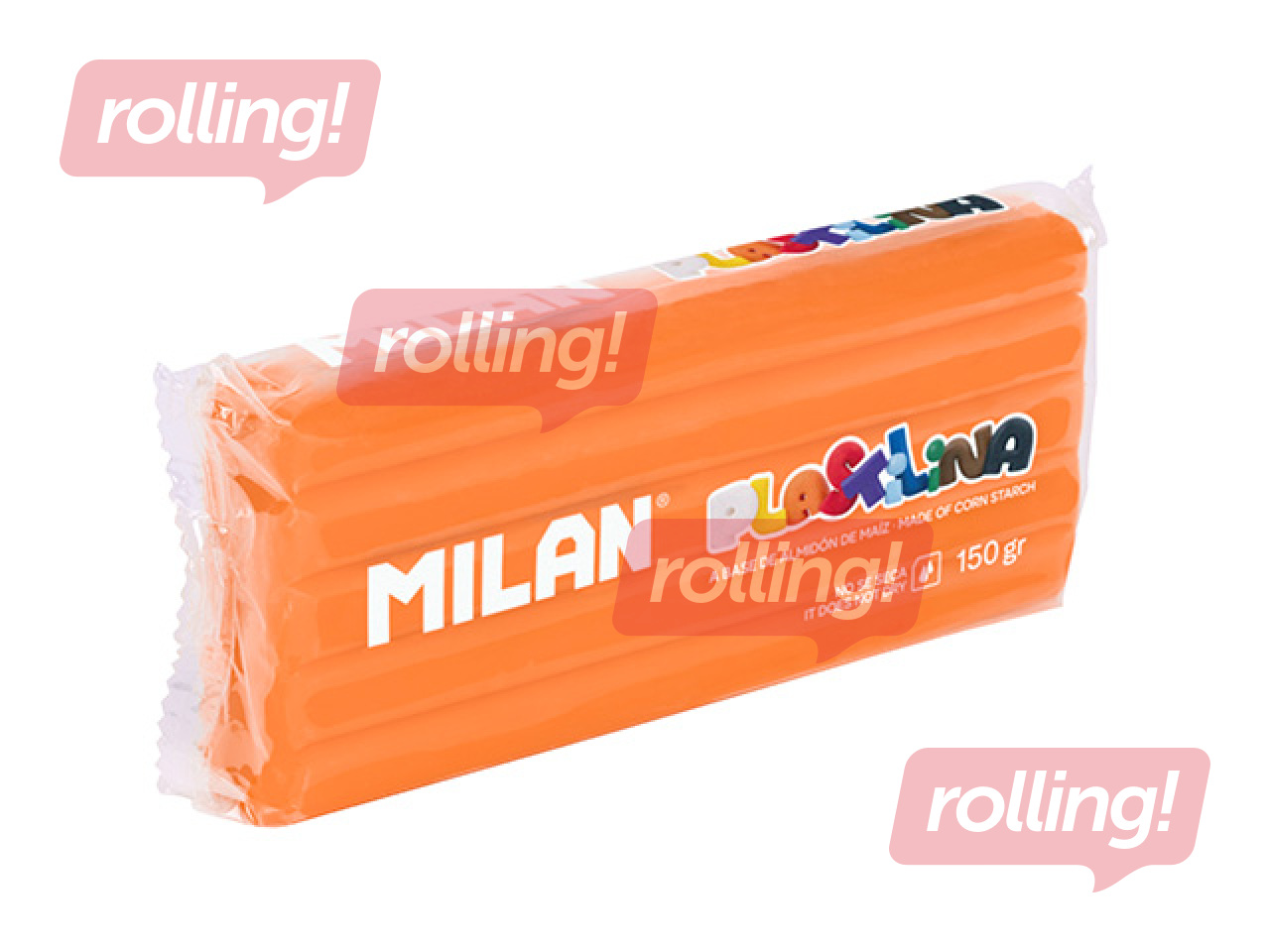 Plastilīns Milan, 150g, oranžs