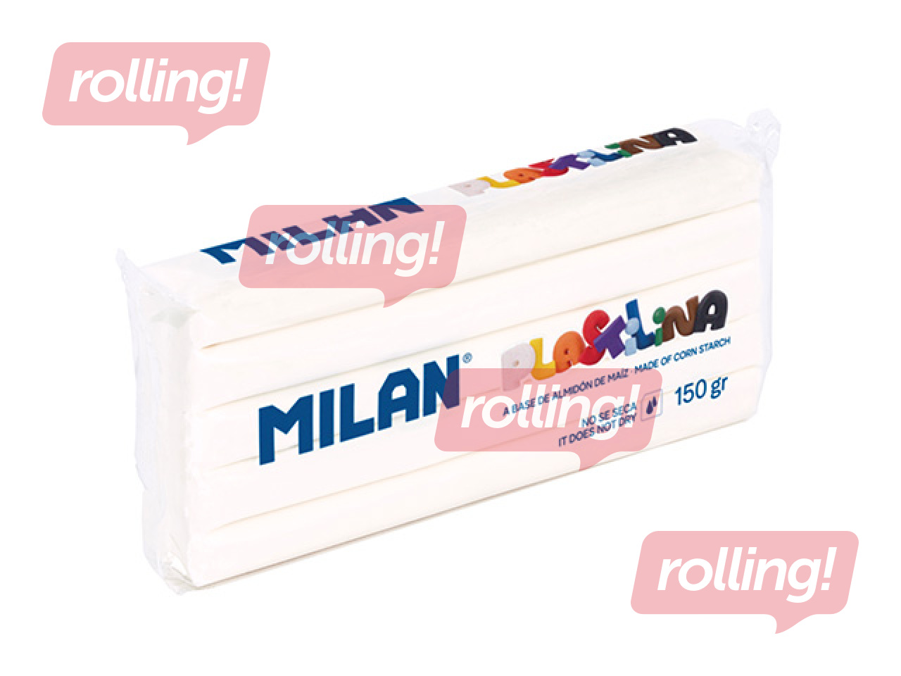 Plastilīns Milan, 150g, balts
